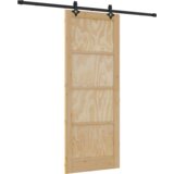 vidaXL Drsna vrata z kompletnim setom 'ORKDAL'Masivni bor | Shoptok.si