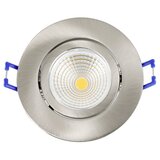 Eglo LED vgradna svetilka Saliceto (Topla bela, Premer: 8,8 cm, Mat nikelj, 3 kos) | Shoptok.si