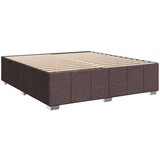 vidaXL Box spring postelja z vzmetnico temno rjav 200x200 cm blago, (21308772) | Shoptok.si