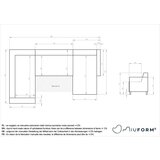 Miuform Ružičasta sklopiva/s prostorom za odlaganje kutna garnitura (s lijevim kutom/u obliku slova "U") Classy Sophie – | shoptok.hr