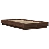 Okvir za krevet s LED svjetlima boja hrasta 100 x 200 cm drveni | shoptok.hr