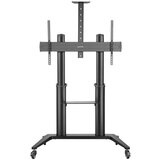 Manhattan 70" do 120" 140KG monitor 10 - 5° nagib 90° rotacijski večnamenski voziček nosilec stojalo | Shoptok.si