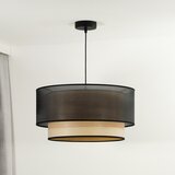  Duolla - Visilica na sajli WOOD BOHO 1xE27/15W/230V prečnik 45 cm crna/bež | Eponuda.com