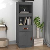  Visoka komoda siva 34 x 40 x 108 5 cm od masivne borovine Cijene
