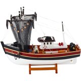  Kolekcionarska maketa ribarskog broda s mrežom 38x31cm | shoptok.hr
