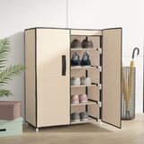 Ormarić za cipele krem 60 x 28 x 90 cm od tkanine | shoptok.hr