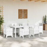  Stol za vrt Bijelo 200 x 100 x 73 cm poliratan | Eponuda.com