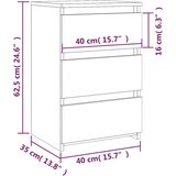  Noćni ormarići 2 kom smeđi hrast 40x35x62 5cm konstruirano drvo | shoptok.hr