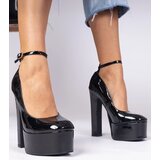 D/CEO marka niezdefiniowana Black patent high heel pumps Chelsi Cijene