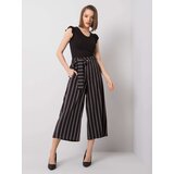 RUE PARIS Trousers-CHA-SP-0430.41P-black-beige | Shoptok.si