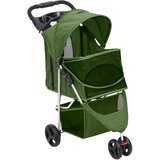  Sklopiva kolica za pse zelena 80 x 46 x 98 cm od tkanine oxford | shoptok.hr