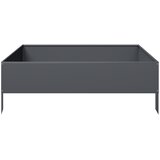  Povišena vrtna gredica antracit 100x100x33,5 cm od čelika | shoptok.hr