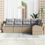  Set sofe s jastukom 5 pcs Bež Poliester | shoptok.hr