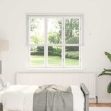 vidaXL Okenska roleta z zavesami Drugo Bela 140 x 175 cm Aluminij | Shoptok.si