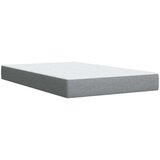 vidaXL Boxspring postelja z vzmetnico svetlo siva 120x190 cm blago | Shoptok.si