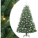 vidaXL Umetno Zložljivo Božično Drevo Zelena 180 cm PVC in kovina | Shoptok.si