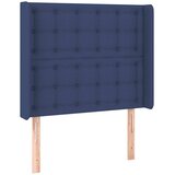  Krevet s oprugama i madracem plavi 90 x 200 cm od tkanine | shoptok.hr