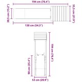  Vanjski set za igru od masivne borovine | shoptok.hr