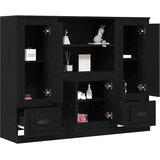  Highboard Crni hrast 132 x 35.5 x 103.5 cm Konstruirano drvo | Eponuda.com