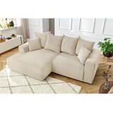 Bobochic Paris Krem baršunasti kutna garnitura Enjoy – | shoptok.hr