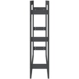  Stalak za drva za ogrjev sivi 100x25x100 cm od masivne borovine | shoptok.hr