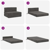 SK Zložljiv kavč postelja Temno siva 70 x 80 x 60 cm Blago, (5000300724) | Shoptok.si