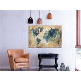  Slika - Retro Map (1 Part) Wide 120x80 | shoptok.hr