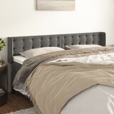  Uzglavlje s ušima tamnosivo 163x16x78/88 cm baršunasto | shoptok.hr