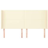  Uzglavlje s ušima krem 163x16x118/128 cm od umjetne kože | shoptok.hr