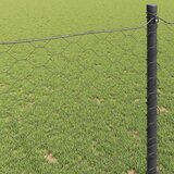  Heksagonalna ograda 1,5 x 100 m PVC Siva | shoptok.hr