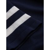 Ombre Men's soft knit polo shirt with contrasting stripes - navy blue | shoptok.hr
