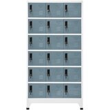 Ormarić s ključem svjetlosivi i tamnosivi 90x40x180 cm čelični | shoptok.hr