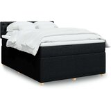 vidaXL Krevet s oprugama i madracem crni 160x200 cm od tkanine | shoptok.hr