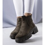 Gemre Green insulated ankle boots Leiva | ePonuda.com