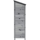  Vrtna Šupa Siva 59 x 56 x 176 cm Čvrsto drvo jele | shoptok.hr