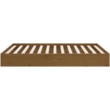  Posteljni okvir medeno rjav iz trdnega lesa 135x190 cm 4FT6, (20644961) | Shoptok.si