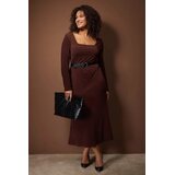 Trendyol ženska haljina Tbbaw26Ah00016, braon | Eponuda.com