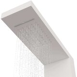 vidaXL Panel za tuš aluminij bele barve | Shoptok.si