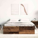  Posteljni okvir brez vzmetnice star les 135x190 cm, (21829333) | Shoptok.si