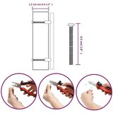  Ručke za ormarić 20 kom crne 128 mm od nehrđajućeg čelika | shoptok.hr