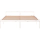  Okvir Za krevet od masivne borovine bijeli 200 x 200 cm | shoptok.hr