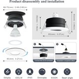 SWEIER 6x 5W 6000K LED Vgradni Reflektorji 5W 6000K | Shoptok.si