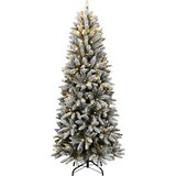  Umjetno božićno drvce sa 150 LED žarulja i snijegom 120 cm | shoptok.hr