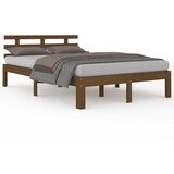Furnova Posteljni okvir medeno rjav iz trdnega lesa 200x200 cm, (21941134) | Shoptok.si