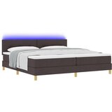  Vzmetnica s Škatlico & LED Rjava 200x200 cm Tkanina, (22083367) | Shoptok.si