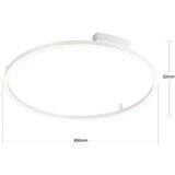 Brilagi - LED prigušiva svetiljka PORTOFINO LED/60W/230V prečnik 80 cm bela + daljinski upravljač | Eponuda.com