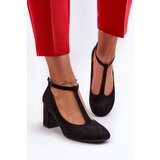 Kesi Black Raniyah Eco Suede Heeled Pumps | shoptok.hr