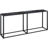  Konzolni stol boja crnog mramora 180x35x75,5 cm kaljeno staklo | Eponuda.ba