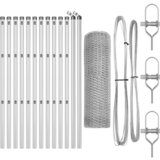 vidaXL Set Ograda Set od 2 Pocinčani čelik 25 x 0.5 m Izdržljiv Cijene