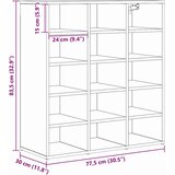  Ormar za cipele s policom Staro drvo 77,5 x 30 x 83,5 cm | shoptok.hr